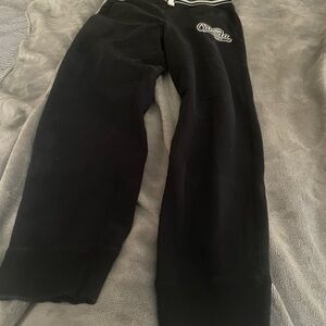 Roots Black Sweatpants Relaxed Fit Joggers